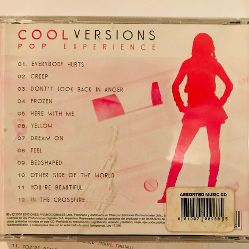 Cd Cool Versions - Pop Experience - Varios Artistas (Usado)