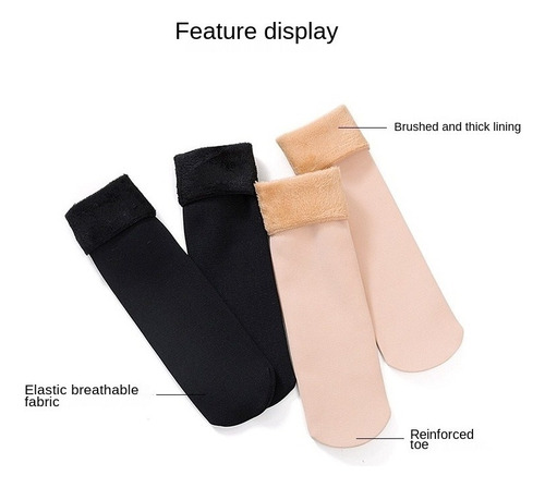 5pairs Mujeres Invierno Térmico Caliente Calcetines Calcetin