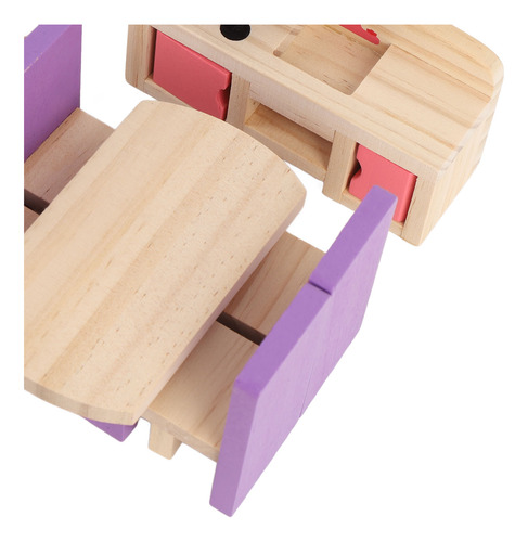 Juego De Muebles De Juguete De Madera, Simulación, Madera Ma
