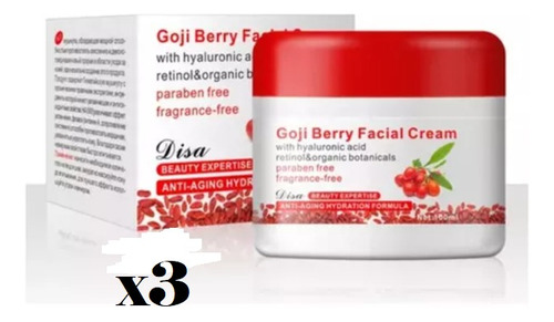 Crema Facial Antiedad Con Frutos Rojos Y Retinol Goqi Berry 