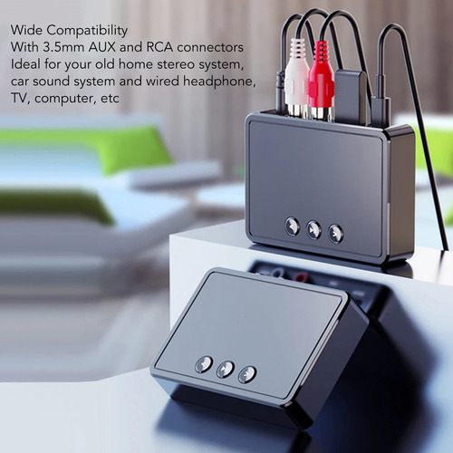 Receptor De Audio Estéreo Nfc Bt V5.0 Con Puerto Usb/rca/aux