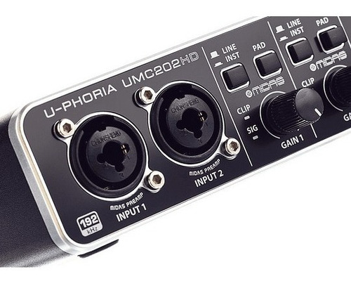 Imagen 3 de 3 de Behringer U-phoria Umc202hd - Interface De Audio