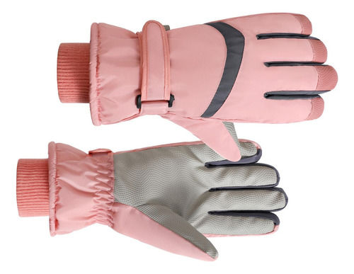 Guantes De Trabajo De Invierno, Guantes De Esquí, Rosa 1