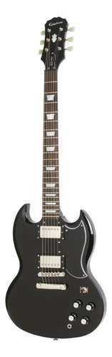 Guitarra eléctrica Epiphone SG G-400 Pro de caoba ebony con diapasón de palo de rosa