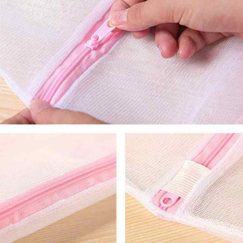 Kit 10 Sacos De Lavar Roupas Protetor De Lingerie Com Zíper