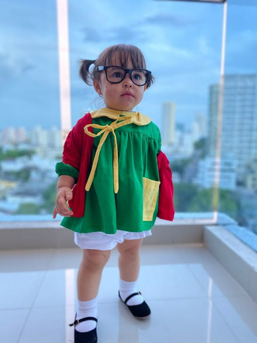 Disfraz Chilindrina Chapulín Colorado Chavo Del 8 Bebé Full Rojo/verde 2 Años