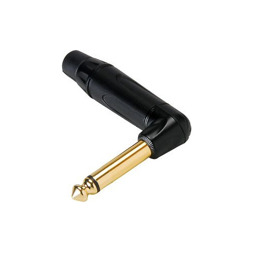 Plug 1/4  Ts Mono Angulado Gold Plated