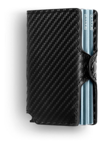 Imagen 1 de 4 de Billetera Walla Wallets Doble - Carbono Space Black