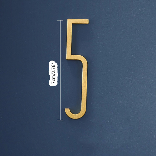 (5#mold)brass House Number Hotel Door Address For Home Digit