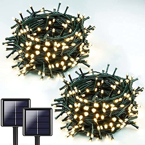 Paquete De 2 Extralargos Cada 72 Pies 200 Led Cadena De Luce