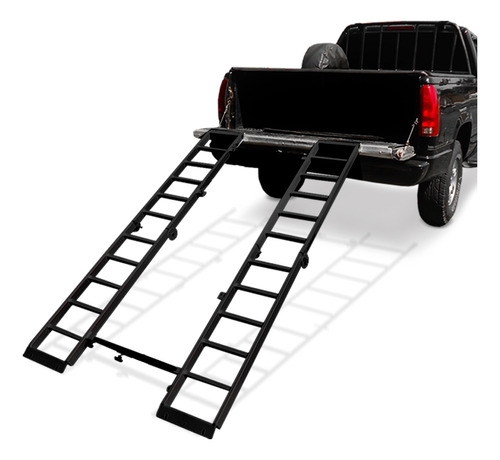 Rampa Para Subir Quadriciclo Pick Up Universal 800 Kg Preto