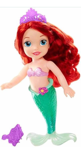 Disney Princesa Ariel Hora Del Baño 35cm Resistente Al Agua