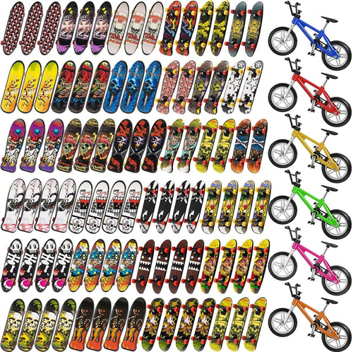 15 Mini Patinetas De Dedos + 1 Bicicleta D Dedos Skate Biker