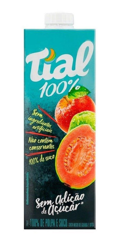 Suco de goiaba Tial 100% líquido