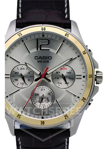Reloj Analógico Casio Classic Series Mtp1374l-7a Para Hombre