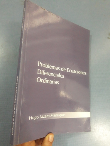 Libro Problemas De Ecuaciones Diferenciales Ordinaria Lázaro