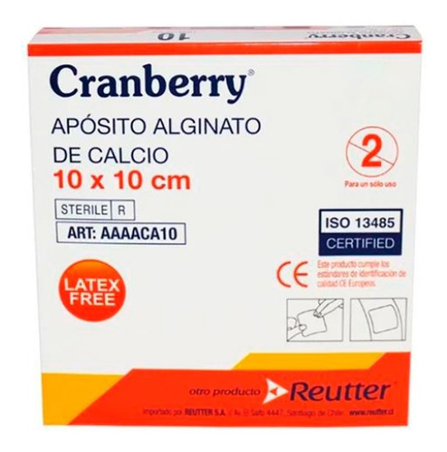 Imagen 1 de 6 de Apósito Alginato De Calcio 10x10 Cm - Pack De 5 Unidades