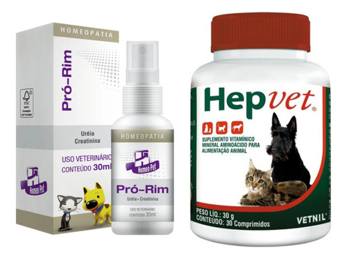 01 Pro-rim 30ml + 01 Hepvet C/30 Comprimidos