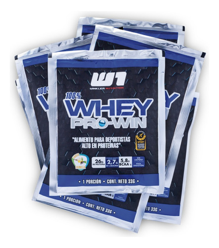 Sachet Proteína Whey Pro Win 33 Grs. Winkler Nutrition Sabor Vainilla