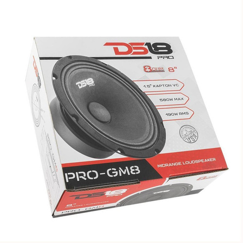 Imagen 7 de 10 de Parlante Medio 8'' Pro-gm8 Ds18 190 Rms 8 Ohms