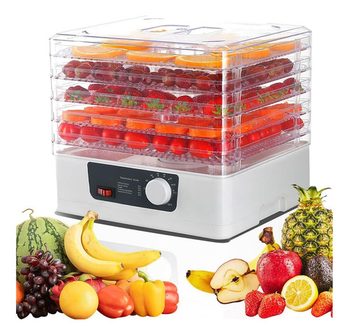 Deshidratador De Frutas Y Verduras Con 5 Bandejas Ajustables