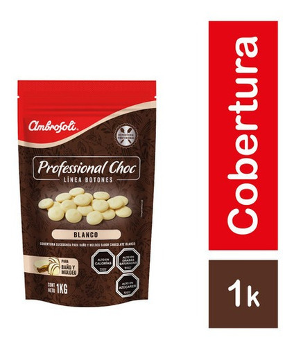 Ambrosoli Cobertura Botones Blanco 1 Kg