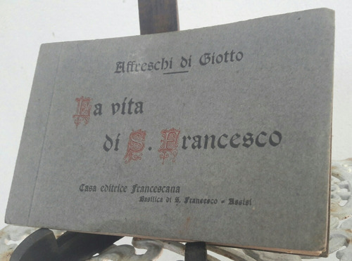 Antiguo Album De Postales.  La Vita Di S. Francesco D'assisi