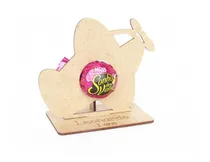 Comprar 12 Porta Bombom Avião Personalizado Mdf Cru Lembrancinha