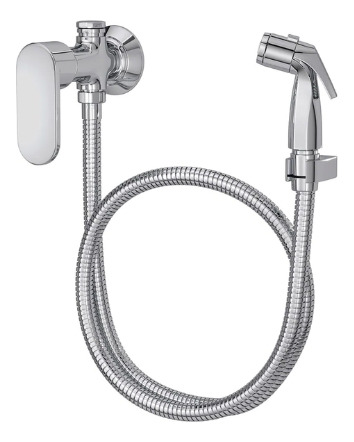 Ducha Higiênica C/ Registro E Derivação Drop Cromada 1984.c9