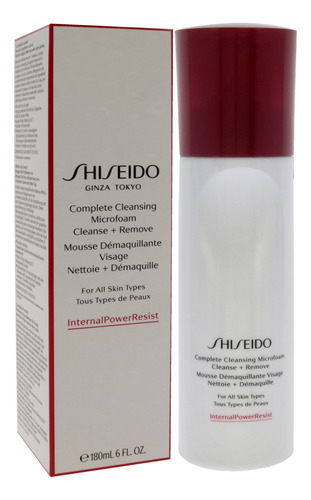 Microespuma Limpiadora Shiseido Complete 180 Ml Para Mujer