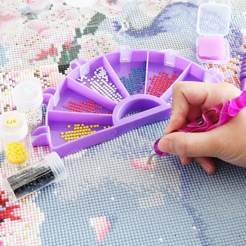 Pack De Fuente, Lápices Y Cera Para Pintura Con Cristales