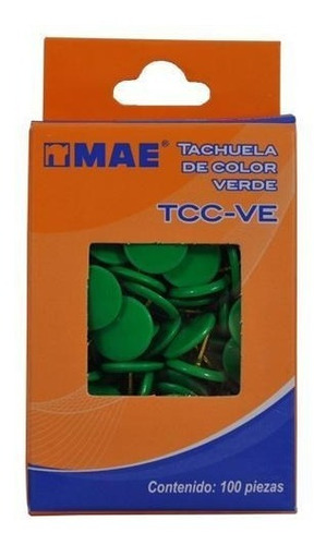 Tachuela Mae Verde C/100 Piezas  Tcc-ve /v