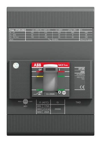 Interruptor De Caja Moldeada Abb Xt1b 160 Tmd 16-450 3p