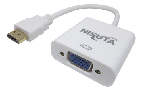 Conversor Hdmi A Vga Con Audio Y Alimentación Nisuta Cohdvg4