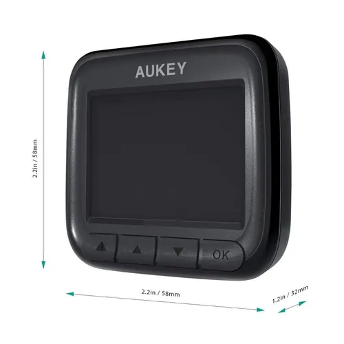 Dash Cam Aukey Dr01 1080p 170° Graba 6 Carriles Visión Noche