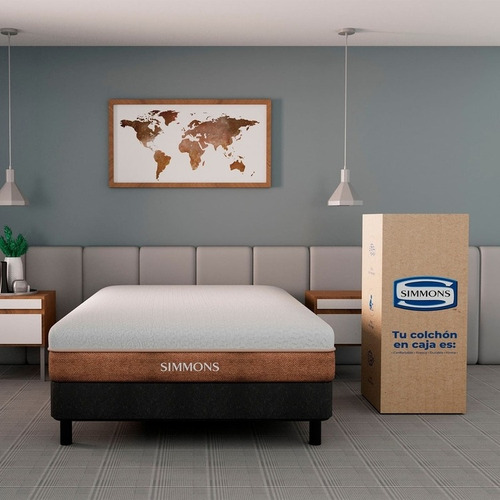 Imagen 2 de 5 de Colchón Simmons Madison Roll Queen Firme 160 X 190 Cm Colch