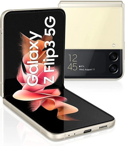 Samsung Galaxy Z Flip3 5g Dobrável 128 Gb Creme - Excelente (Recondicionado)