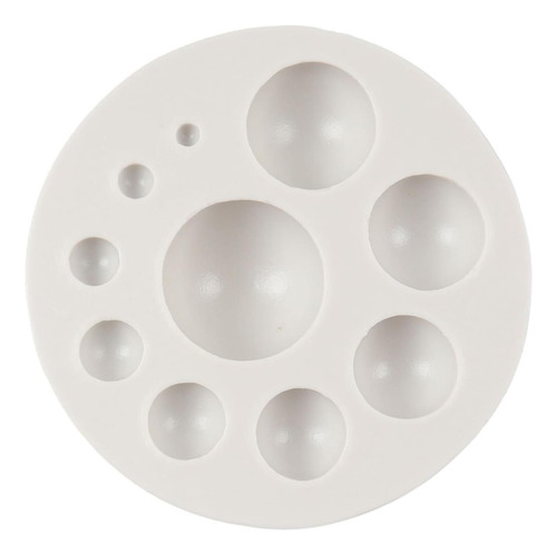Molde Para Fondant De Perlas Fckemlds, Bolas, Semiesferas