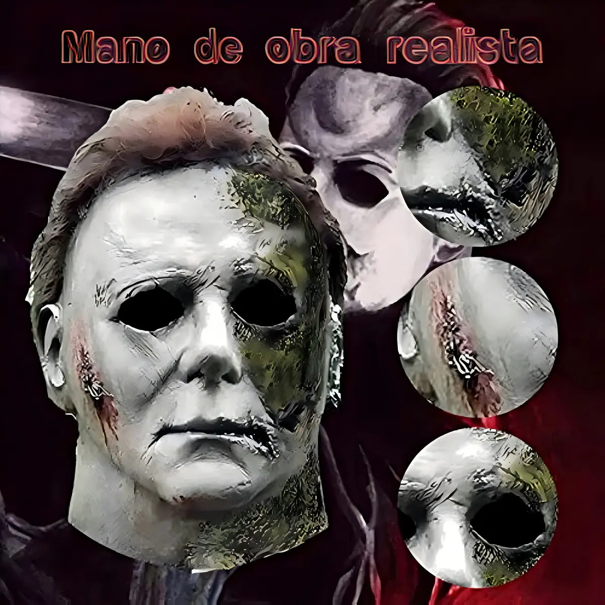 Máscara Michael Myers Terror Látex para Halloween Cobertura Completa