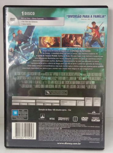Dvd O Aprendiz De Feiticeiro - Nicolas Cage * Original (Usado)