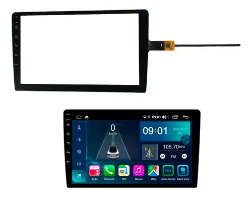 Tela Touch Screen Multimidia Chinesa Le-6314 10 polegadas | Frete