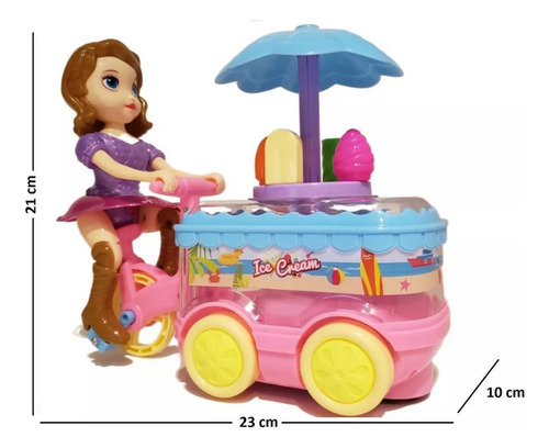Carrito de helados Princess Sofia: música y diversión