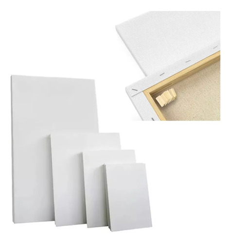 Set De 7 Pcs De Arte Acrilico Kit Para Pintar Atril Bastidor