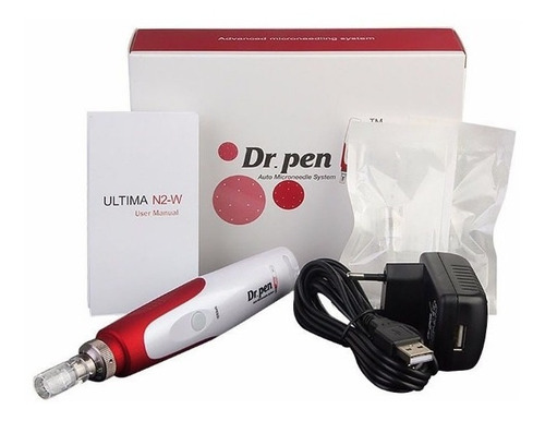 Dermapen + 12 Cartuchos 12mm 36mm Anti Acne Arrugas Rejuv