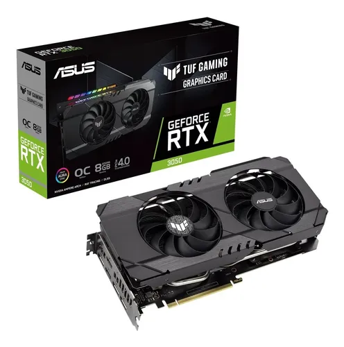 Placa De Video Asus Rtx 3050 Oc Tuf Gaming 8gb Gddr6 Nvidia