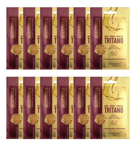 Tratam Choque Tridimens Tritano Tutano Bio Extratus Kit 12un