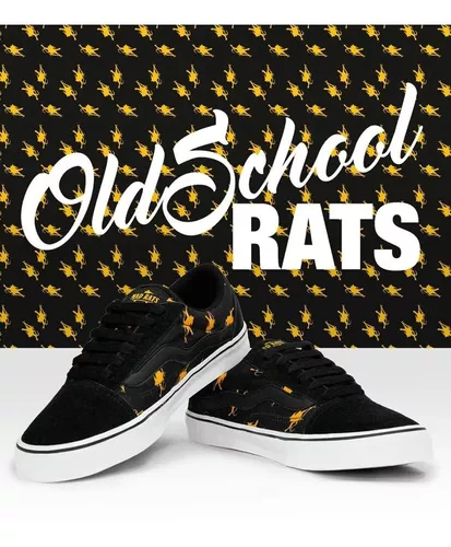 Mad Rats Old School Preto com Amarelo