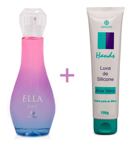 Imagem 1 de 10 de Perfume Ella Juicy + Brinde Luva Silicone 100g