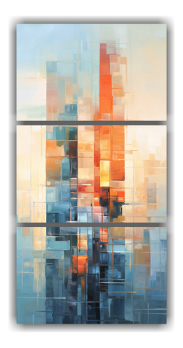 45x90cm Cuadro Decorativo Surrealista Edificio Moderno Neo-n