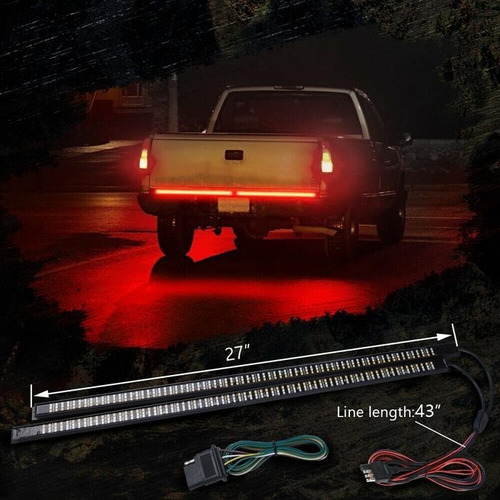 Mictuning Barra Luz Triple Led Puerta Trasera Aluminio 60in